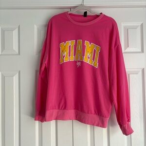 Pink Graphic Sweatshirt